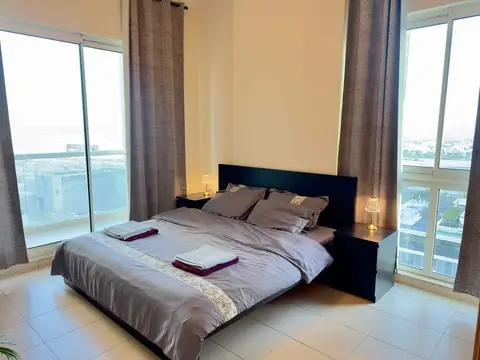 Bedroom with king-size bed