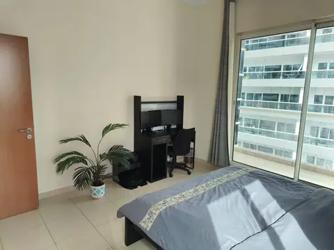 Bedroom with second desk and wardrobe